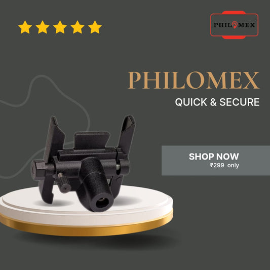 Universal Aluminium GPS Mount  | 360° Adjustable | Heavy-Duty Handlebar Mount for Bikes & Scooters