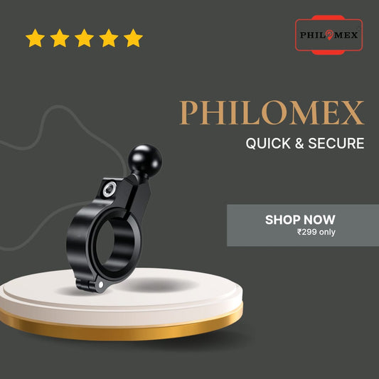 Claw Grip Aluminium 6061 Buckle with 22 & 25mm TPU Spacer for Bike Mobile Phone Holder/Stand/Mount (Universal)