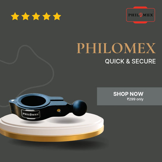 Claw Grip Aluminium 6061 Buckle with 22 & 25mm TPU Spacer for Bike Mobile Phone Holder/Stand/Mount (Universal)